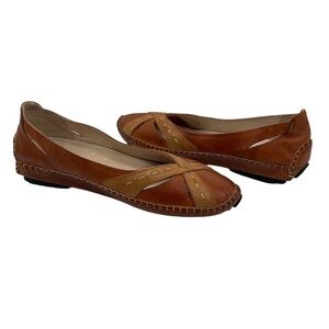 Pikolinos Brown Slip On Ballet Flats Size 40 Women's